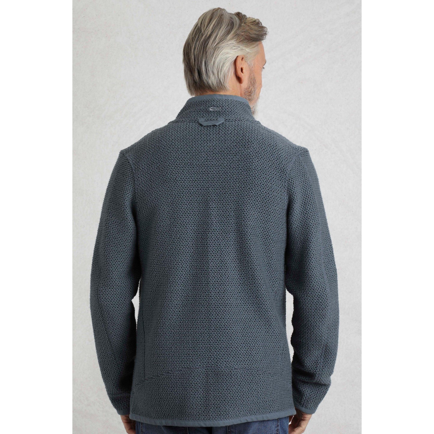 Dusty Blue - Lifestyle - Weird Fish Mens Transom Zip Macaroni Eco Friendly Jacket