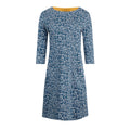 Light Blue - Front - Weird Fish Womens-Ladies Starshine Dog Jersey Organic Casual Dress