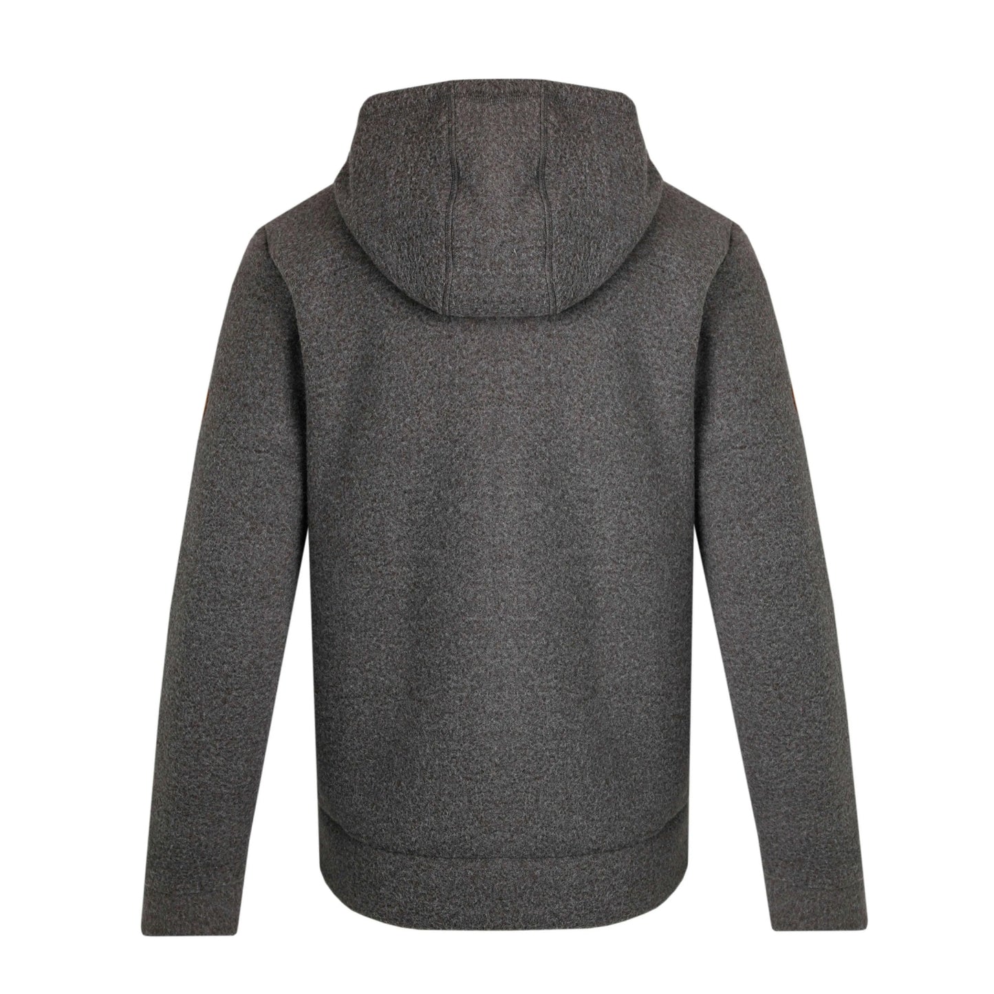 Dark Grey - Back - Weird Fish Mens Fairfield Button Front Fleece Jacket