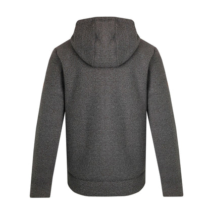 Dark Grey - Back - Weird Fish Mens Fairfield Button Front Fleece Jacket