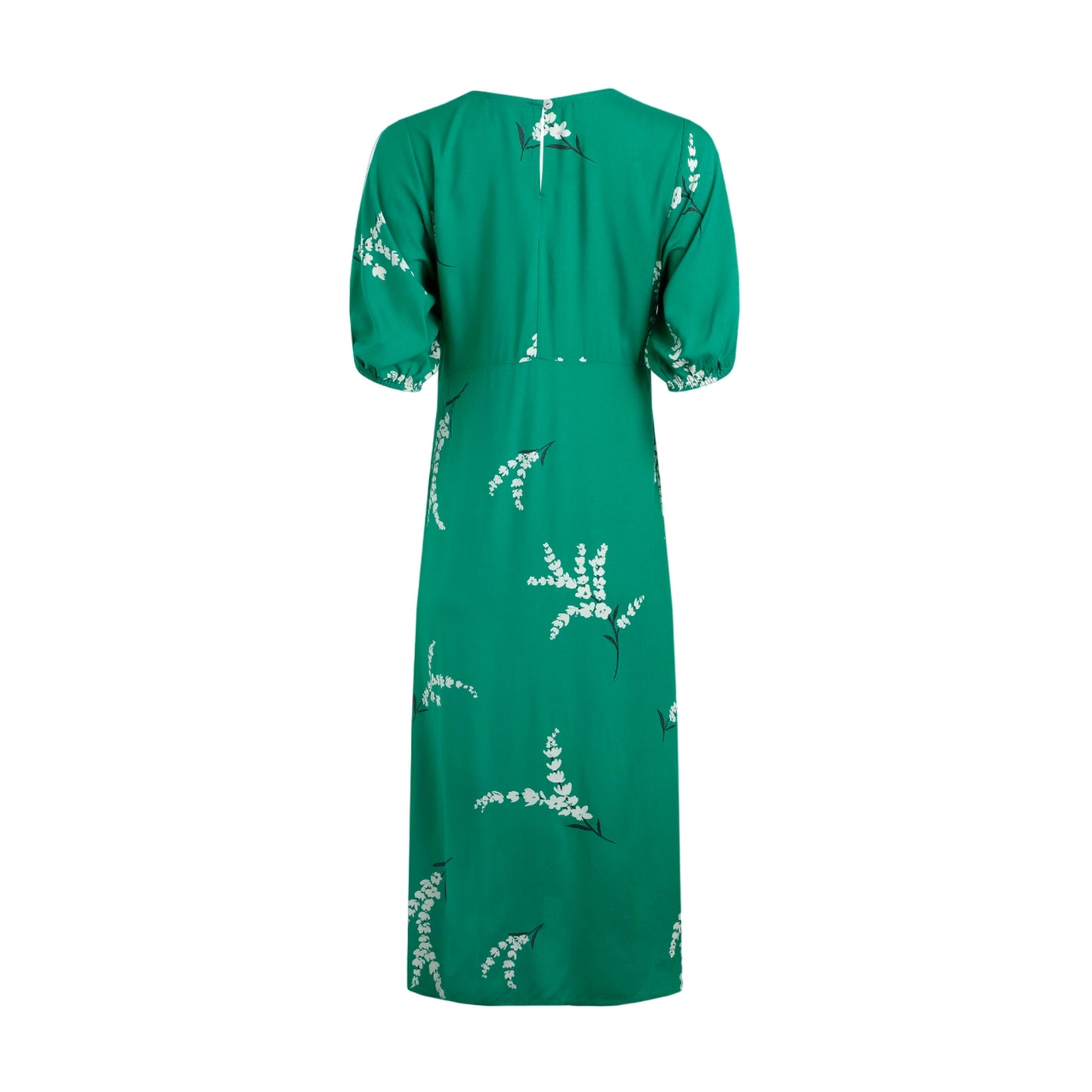 Evergreen - Back - Weird Fish Womens-Ladies Everly Printed Eco Viscose Dress