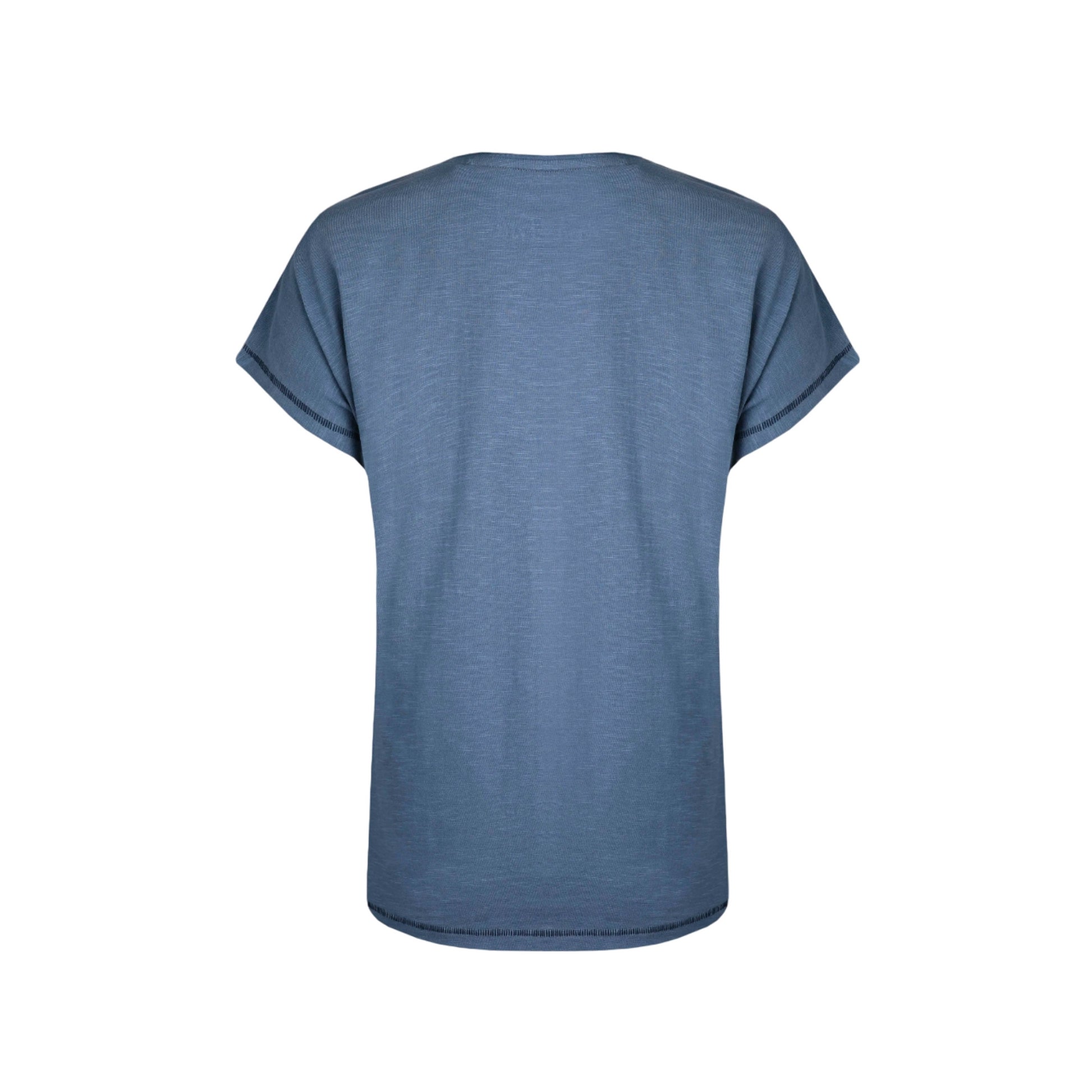 Blue Mirage - Back - Weird Fish Womens-Ladies Seedheads Graphic Print Slub Organic T-Shirt