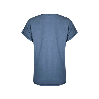 Blue Mirage - Back - Weird Fish Womens-Ladies Seedheads Graphic Print Slub Organic T-Shirt