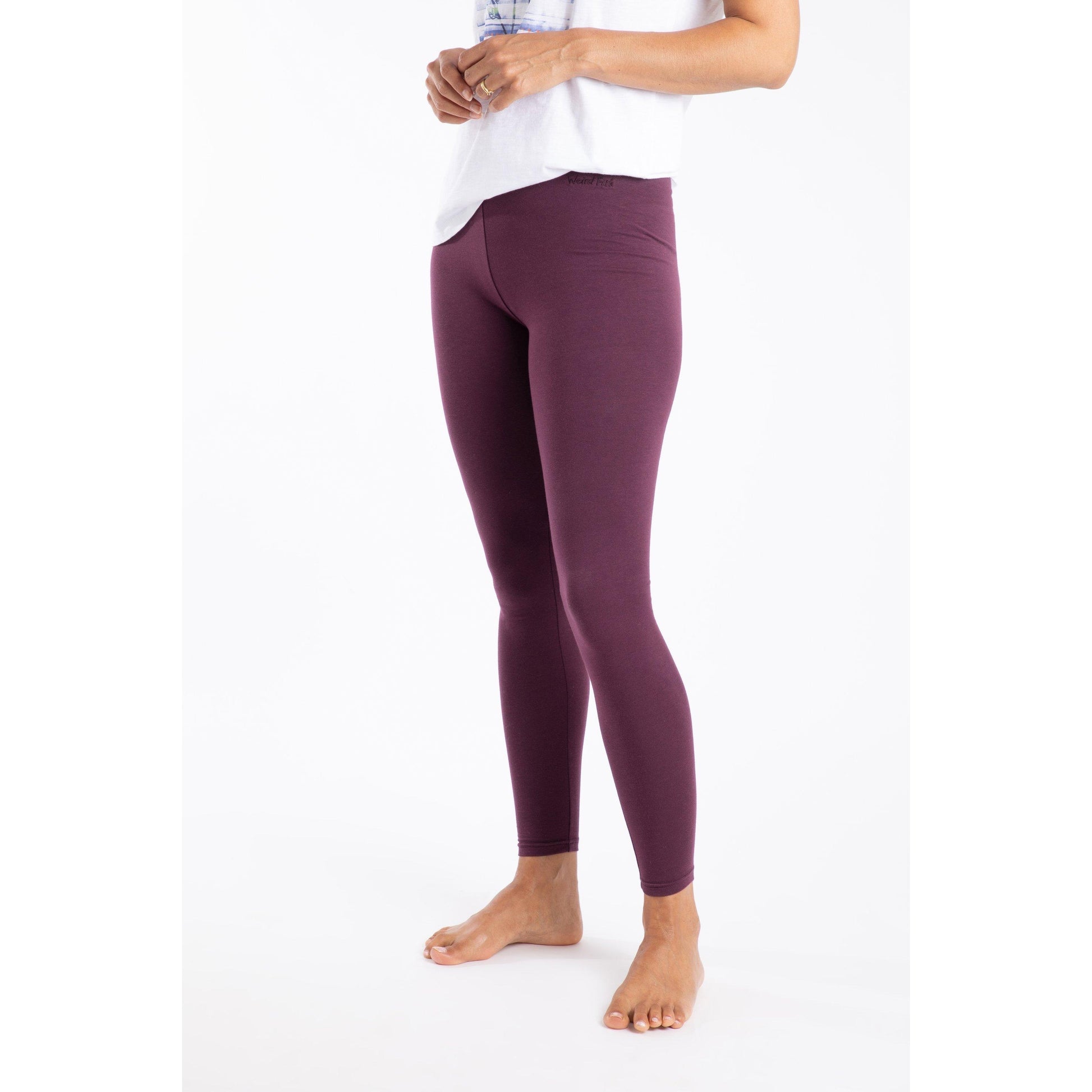 Aubergine - Back - Weird Fish Womens-Ladies Louisa Leggings