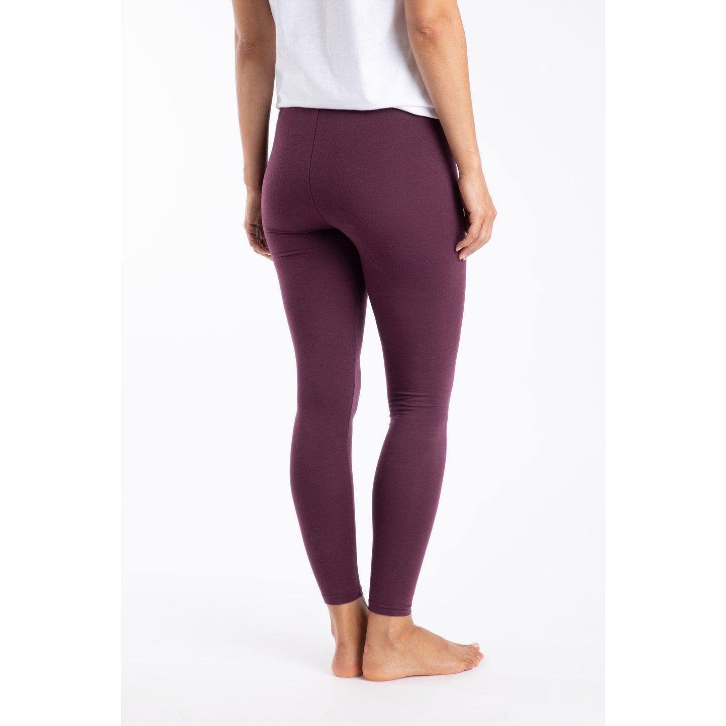 Aubergine - Front - Weird Fish Womens-Ladies Louisa Leggings