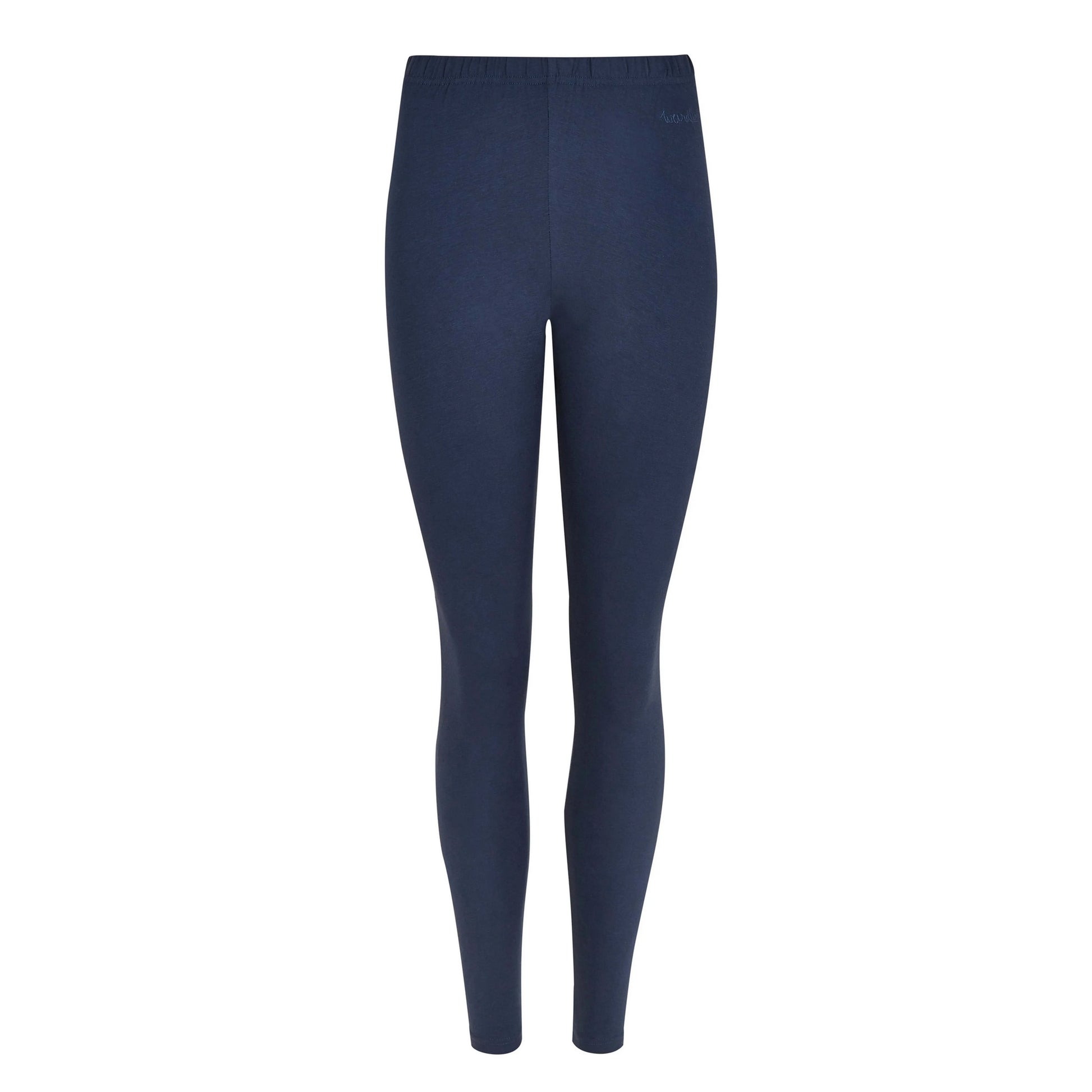 Dark Navy - Front - Weird Fish Womens-Ladies Louisa Leggings
