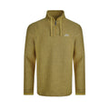 Antique Moss - Front - Weird Fish Mens Cruiser Macaroni Quarter Zip Pullover