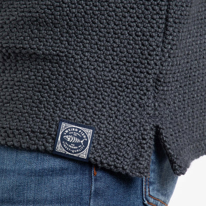 Navy - Lifestyle - Weird Fish Mens Cruiser Macaroni Quarter Zip Pullover