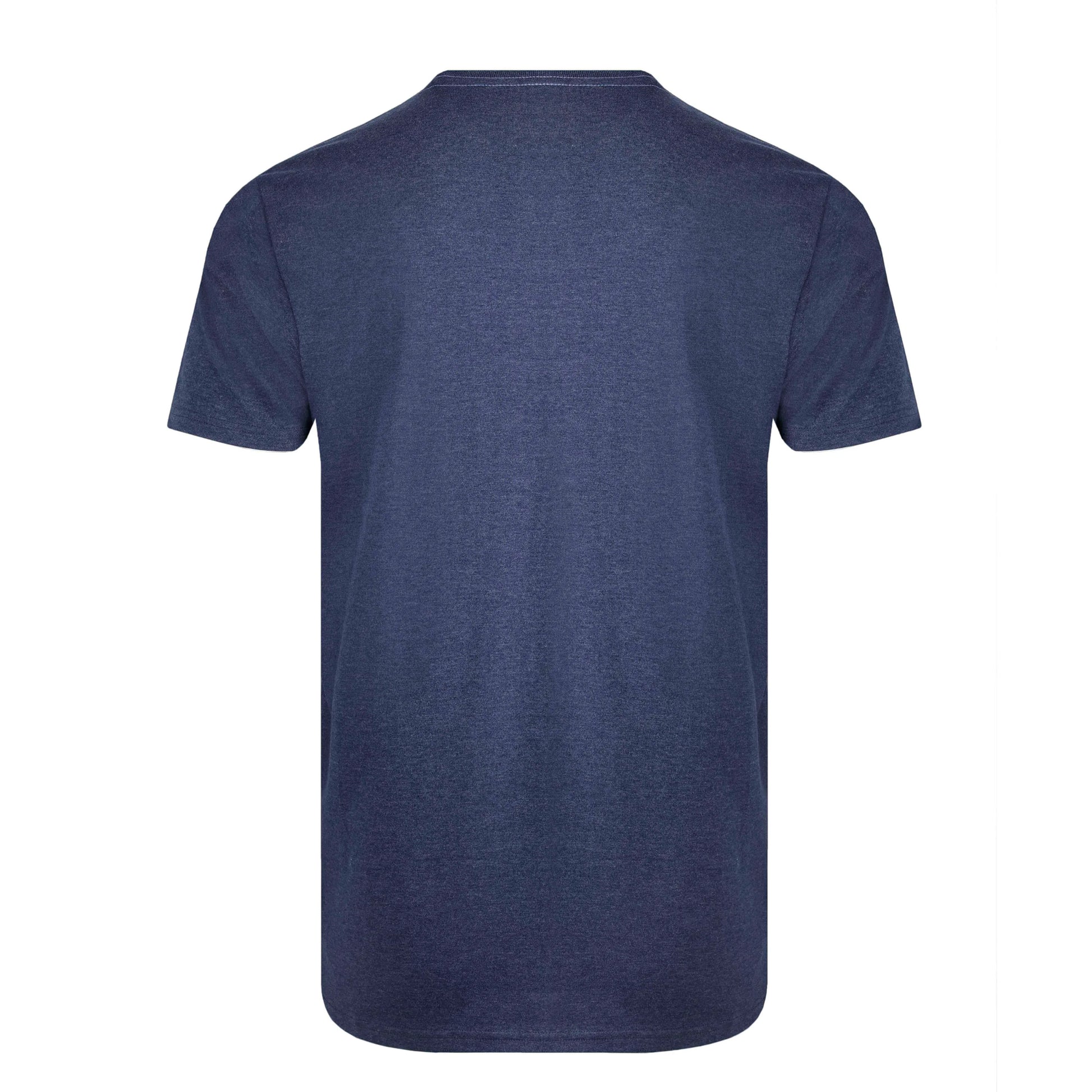 Dark Blue - Back - Weird Fish Mens Printed Eco Friendly T-Shirt