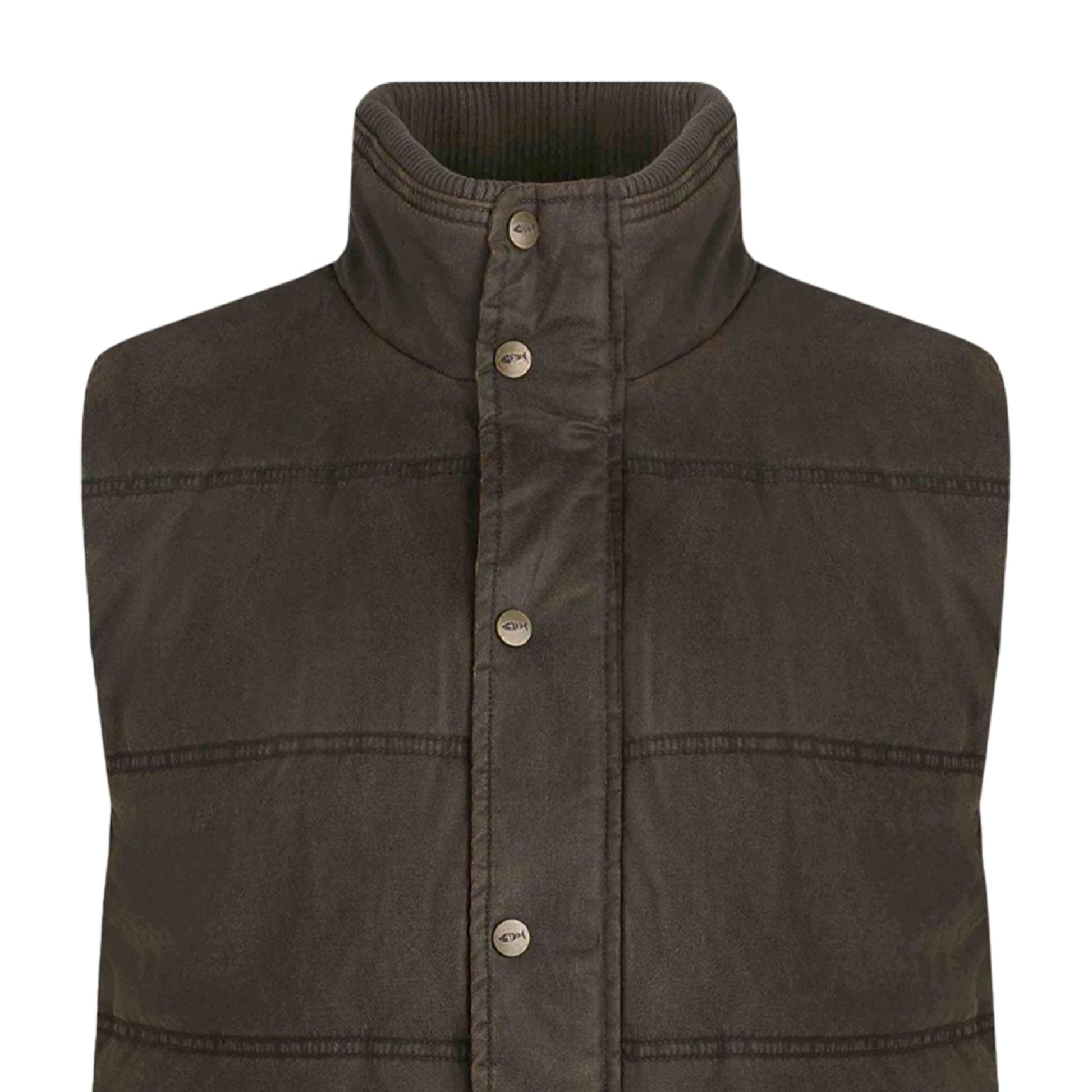 Bark - Back - Weird Fish Mens Dover Padded Gilet