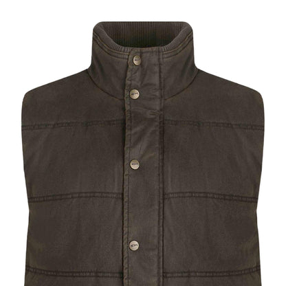Bark - Back - Weird Fish Mens Dover Padded Gilet
