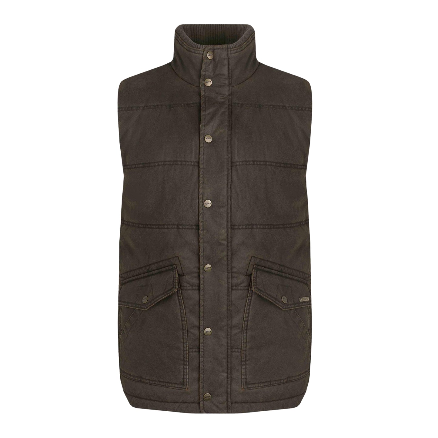 Bark - Front - Weird Fish Mens Dover Padded Gilet