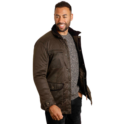 Bark - Side - Weird Fish Mens Thunderchief Reactive Dyed Wadded Jacket