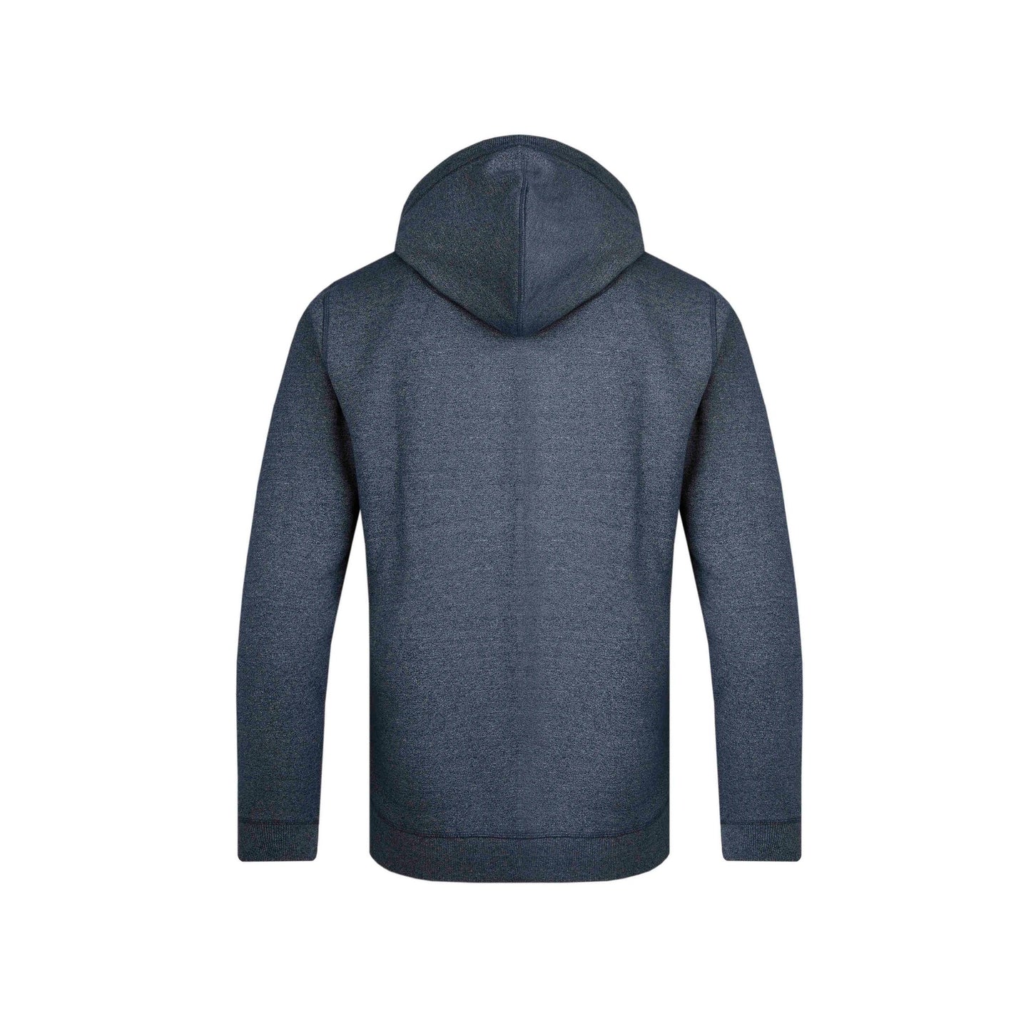Navy - Back - Weird Fish Mens Perranporth Grindle Embossed Hoodie