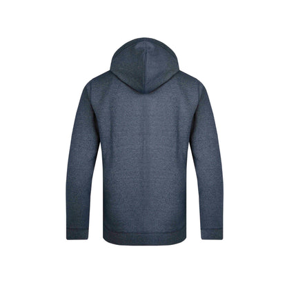 Navy - Back - Weird Fish Mens Perranporth Grindle Embossed Hoodie