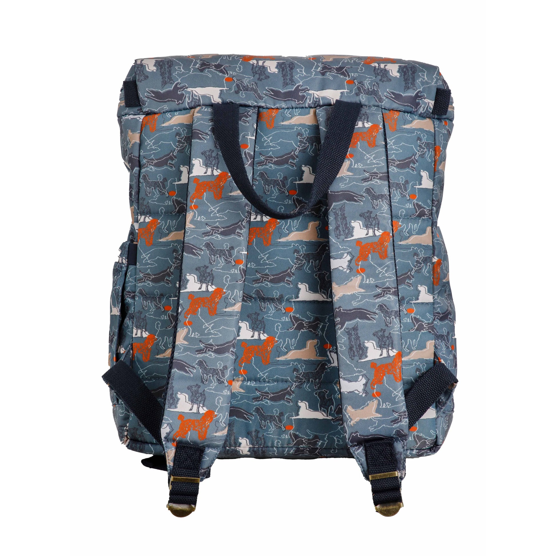Blue Mirage - Back - Weird Fish Nahla Printed Nylon Backpack