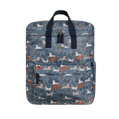 Blue Mirage - Front - Weird Fish Nahla Printed Nylon Backpack