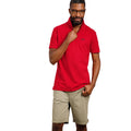 Barberry Red Marl - Side - Weird Fish Mens Miles Pique Organic Polo Shirt