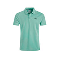 Aqua Marine - Front - Weird Fish Mens Miles Pique Organic Polo Shirt