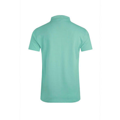 Aqua Marine - Back - Weird Fish Mens Miles Pique Organic Polo Shirt