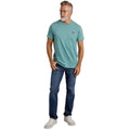 Mineral Blue - Side - Weird Fish Mens Logo Organic Cotton T-Shirt