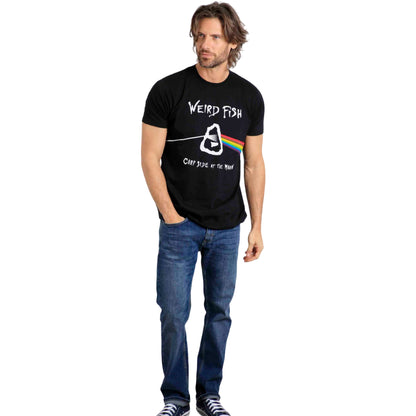 Black - Lifestyle - Weird Fish Mens Carp Side Of The Moon Pink Floyd T-Shirt
