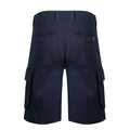 Navy - Back - Weird Fish Mens Rigney Cargo Shorts