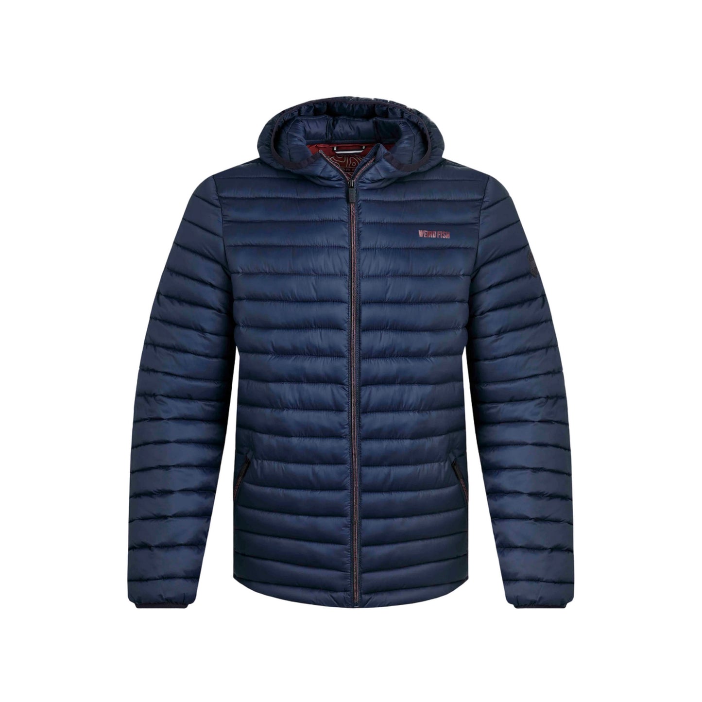 Navy - Front - Weird Fish Mens Flete Lightweight Showerproof Padded Jacket