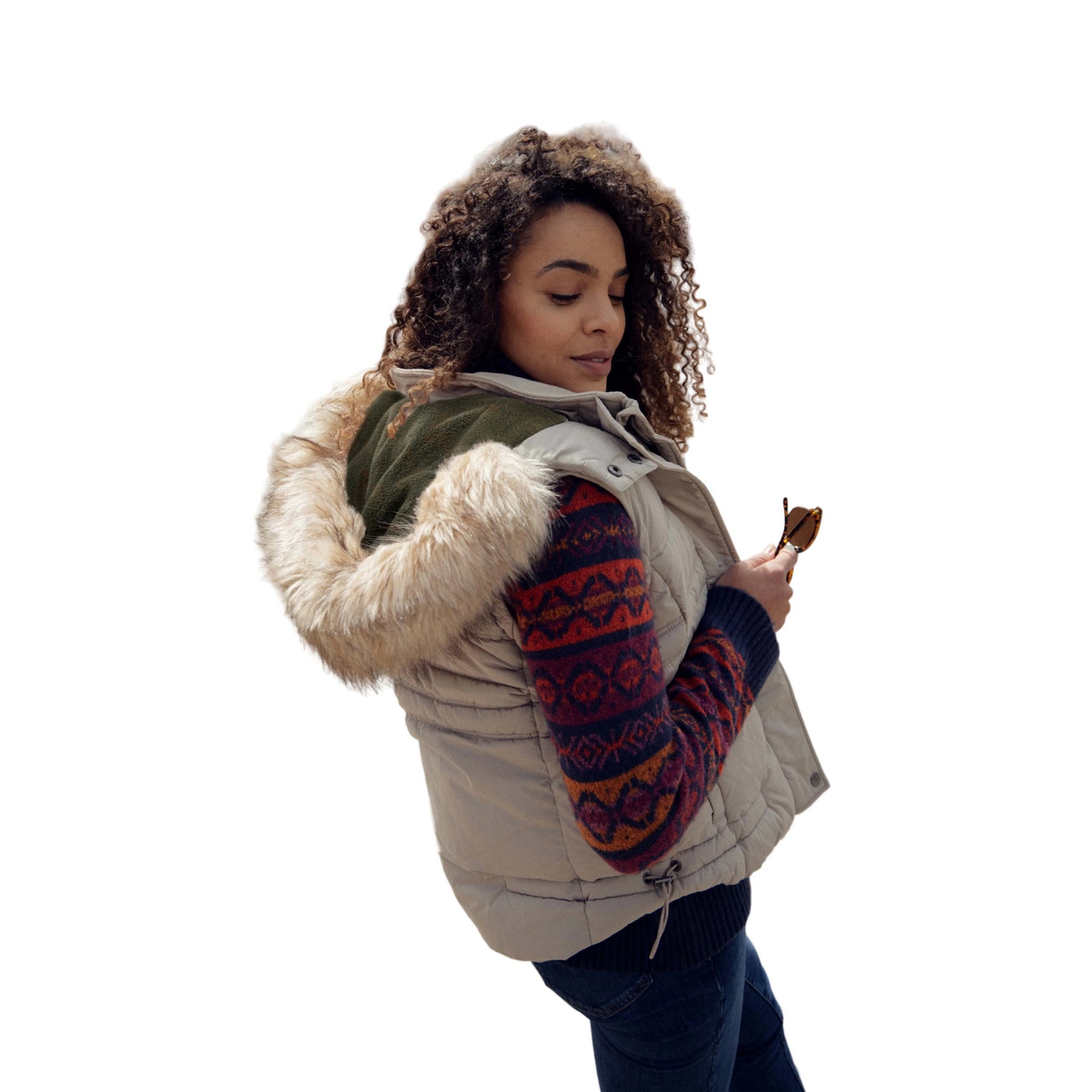Sand Dune - Side - Weird Fish Womens-Ladies Sabine Arctic Padded Gilet