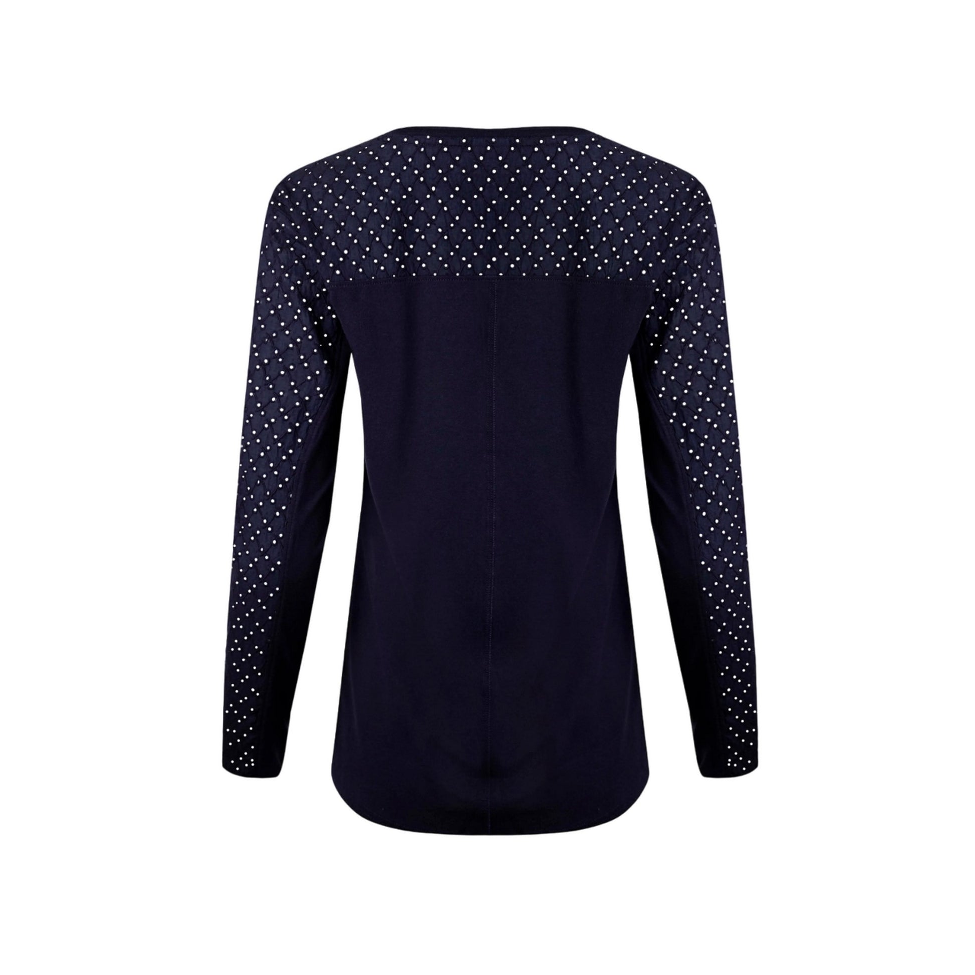 Midnight - Back - Weird Fish Womens-Ladies Topia Organic Long-Sleeved Top