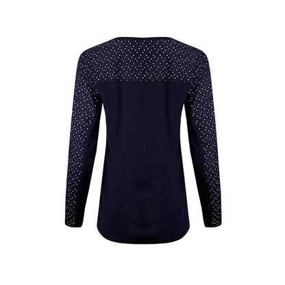 Midnight - Back - Weird Fish Womens-Ladies Topia Organic Long-Sleeved Top