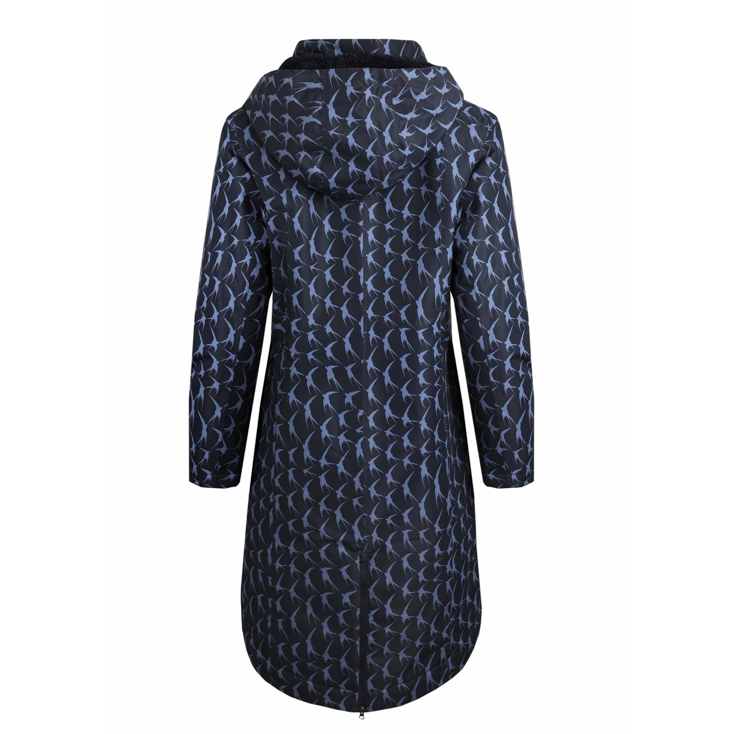 Dark Navy - Front - Weird Fish Womens-Ladies Sena Recycled Waterproof Jacket