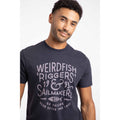 Midnight - Front - Weird Fish Mens Riggers Reverse Printed Organic T-Shirt