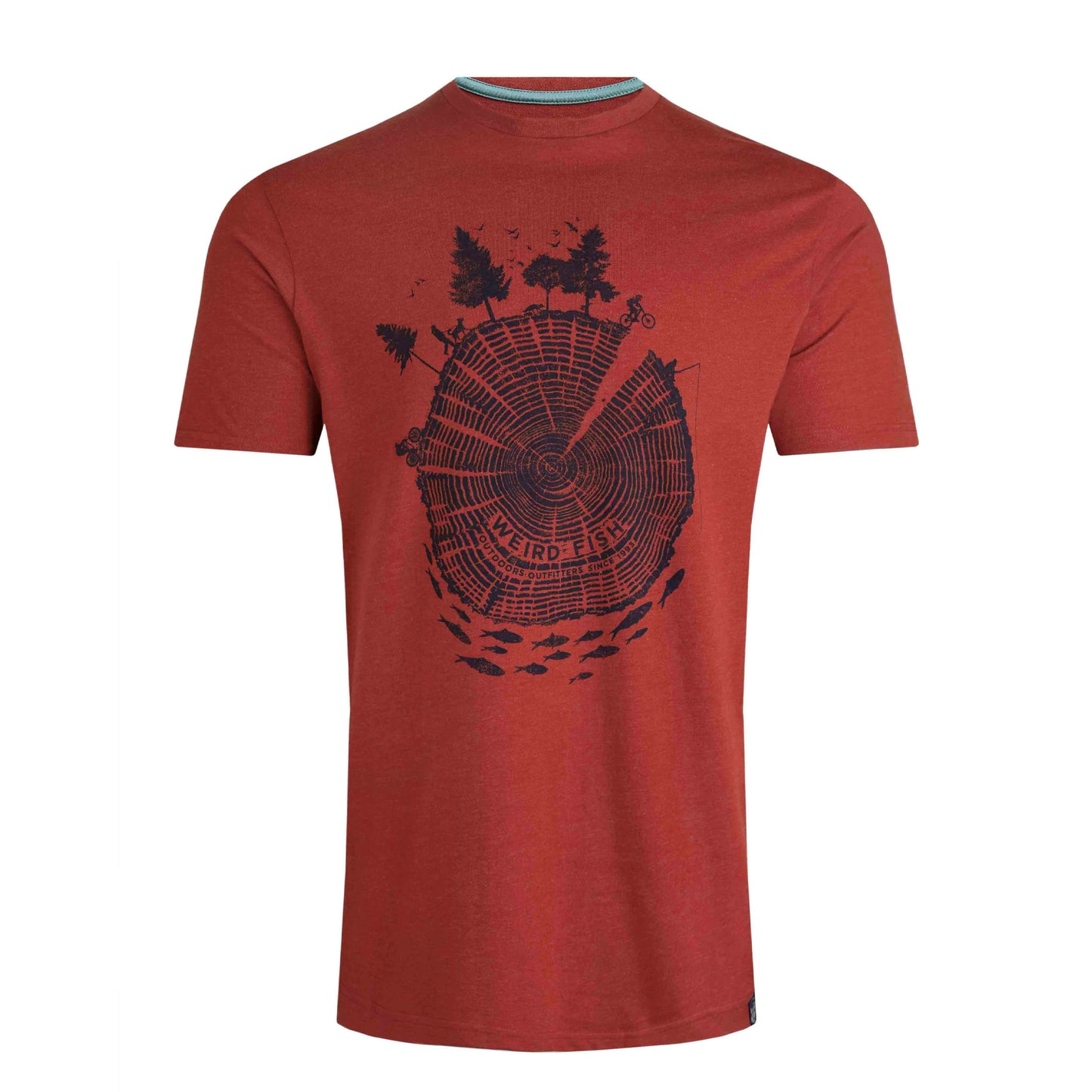 Nut - Front - Weird Fish Mens Woodsman Screenprint Eco Friendly T-Shirt