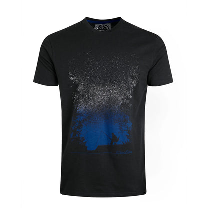 Midnight - Front - Weird Fish Mens Dark Sky Screenprint Organic T-Shirt