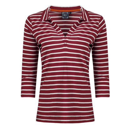 Rhubarb - Front - Weird Fish Womens-Ladies Rhianna Striped Organic Cotton Shirt
