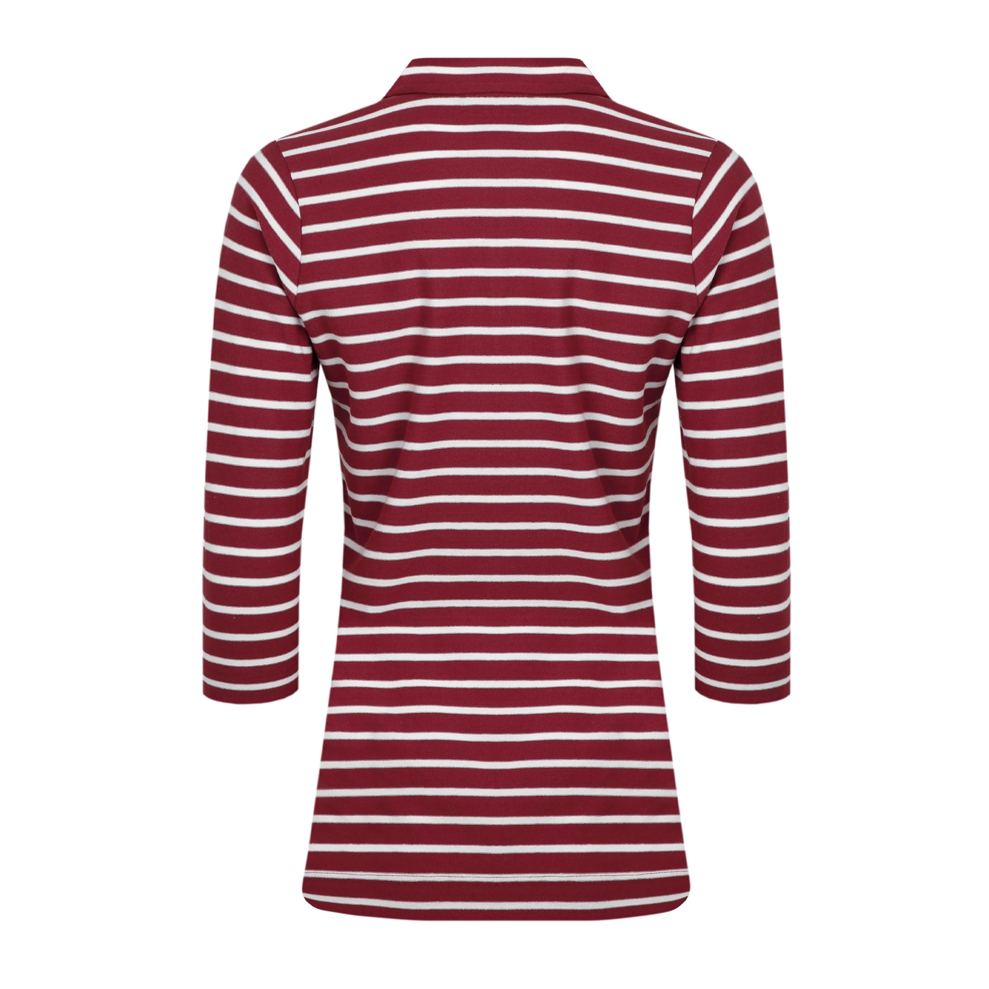 Rhubarb - Back - Weird Fish Womens-Ladies Rhianna Striped Organic Cotton Shirt