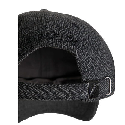 Charcoal Grey - Back - Weird Fish Unisex Adult Grasmere Herringbone Cap