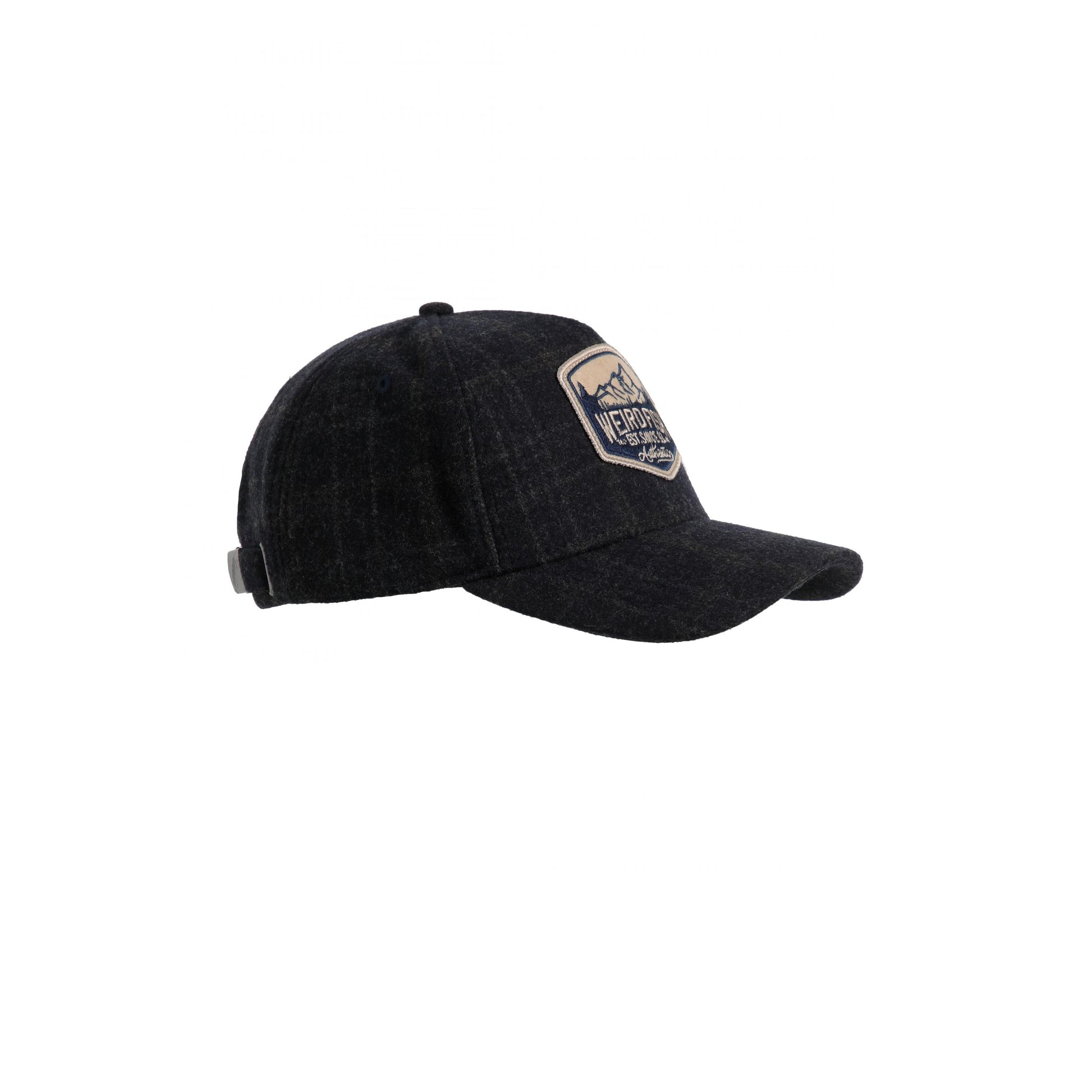 Navy - Front - Weird Fish Unisex Adult Rosthwaite Checked Flannel Cap