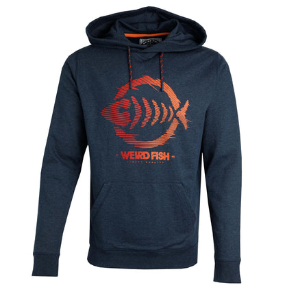 Navy - Front - Weird Fish Mens Bryant Logo Hoodie