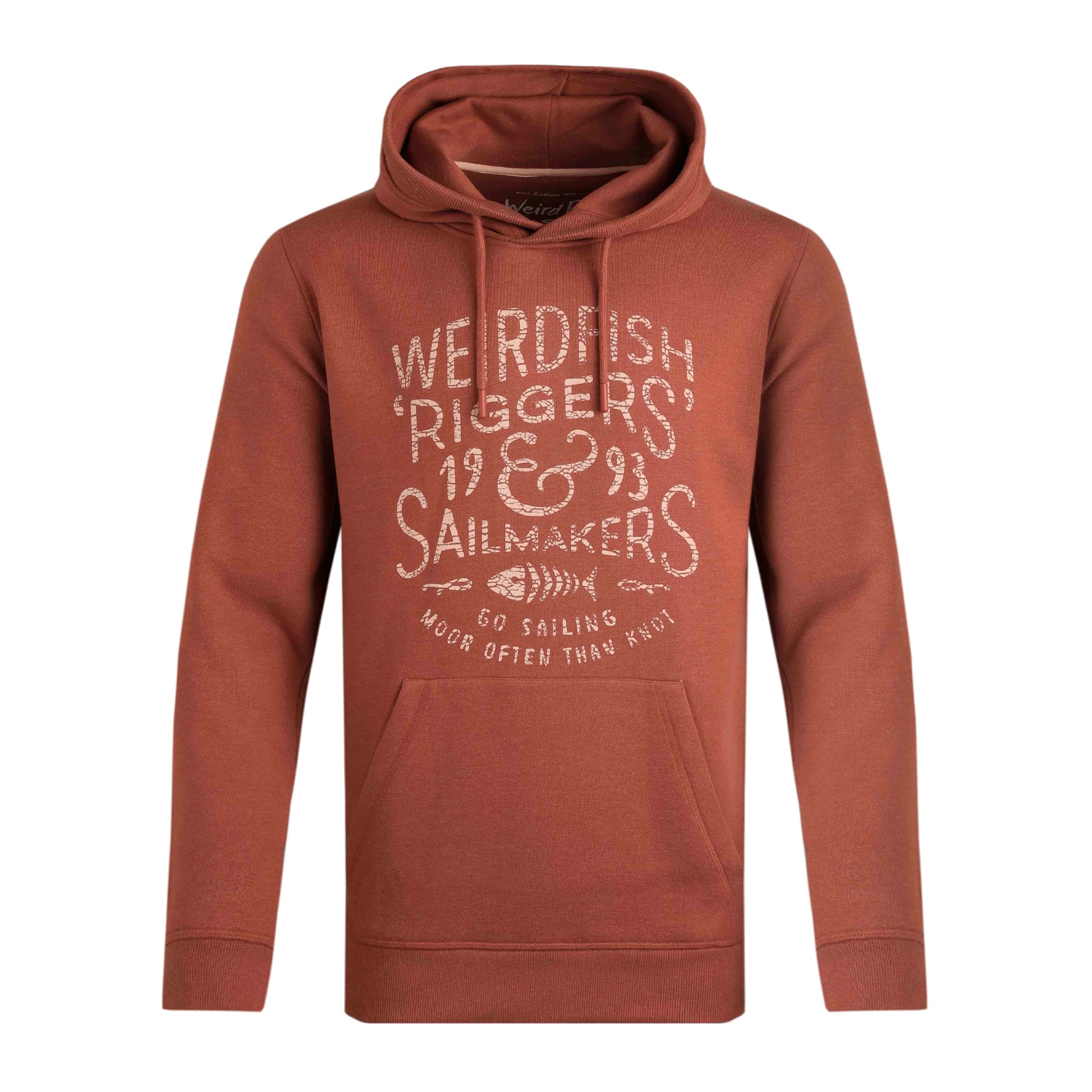Nut - Front - Weird Fish Mens Bryant Text Hoodie