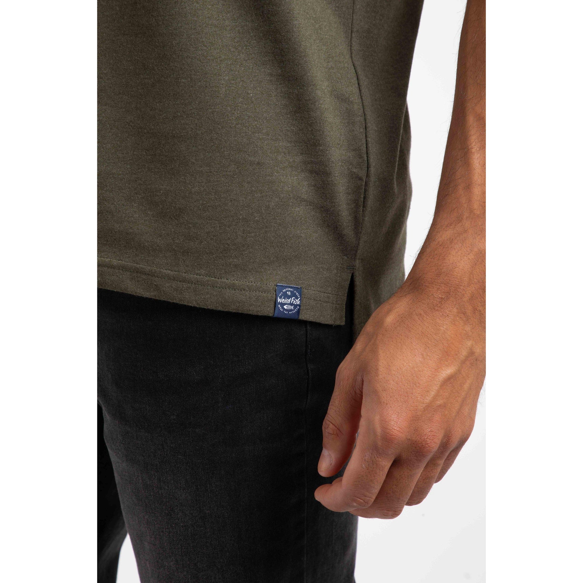 Dark Olive - Pack Shot - Weird Fish Mens Jetstream Eco Friendly Branded Polo Shirt