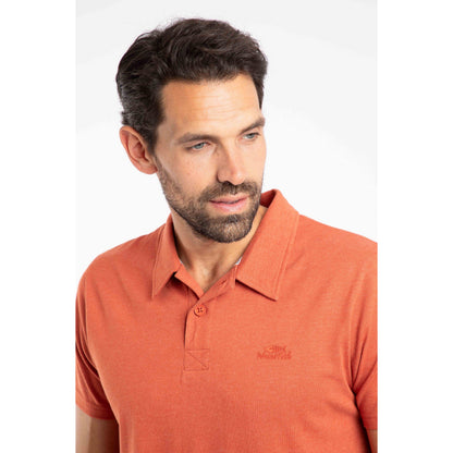 Rust - Front - Weird Fish Mens Jetstream Eco Friendly Branded Polo Shirt