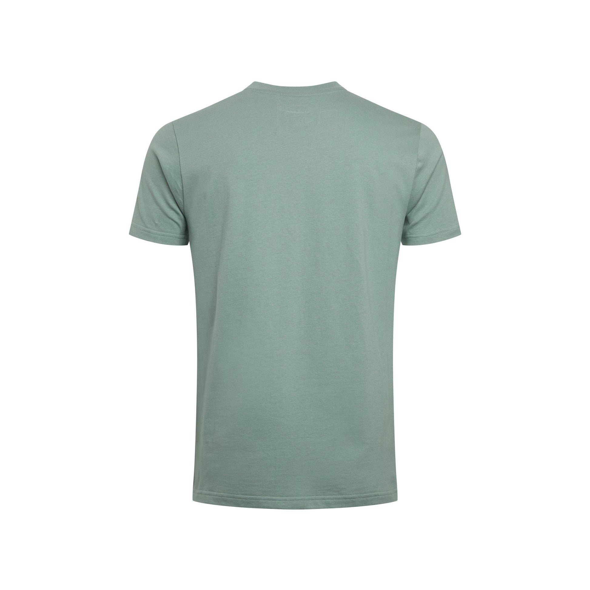 Dusty Teal - Back - Weird Fish Mens Tidal Organic Short-Sleeved T-Shirt