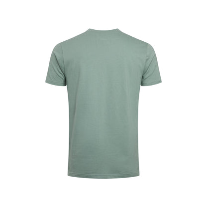 Dusty Teal - Back - Weird Fish Mens Tidal Organic Short-Sleeved T-Shirt