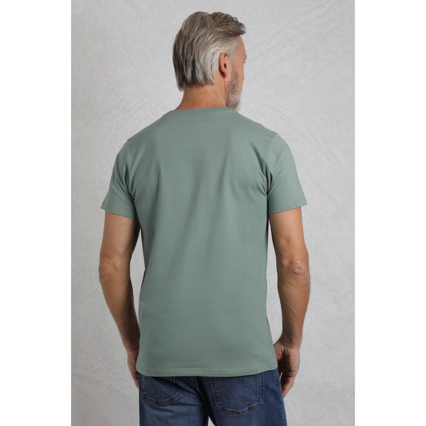 Dusty Teal - Lifestyle - Weird Fish Mens Tidal Organic Short-Sleeved T-Shirt