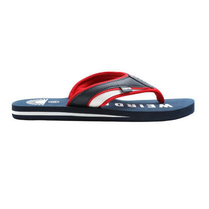 Dark Navy - Back - Weird Fish Mens Columbia Logo Flip Flops