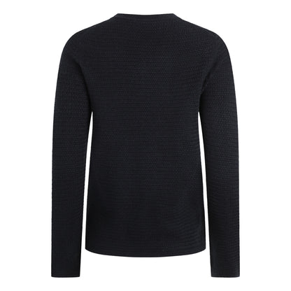 Navy - Back - Weird Fish Womens-Ladies Hayley Knitted Cardigan
