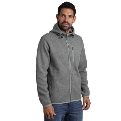 Limestone - Side - Weird Fish Mens Lockie Bonded Full Zip Fleece Jacket
