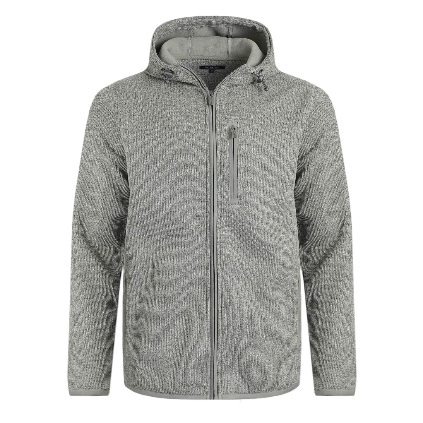 Limestone - Front - Weird Fish Mens Lockie Bonded Full Zip Fleece Jacket